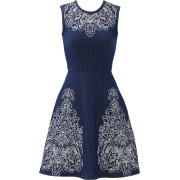 Yoana Baraschi Navy Lotus Moon Dress - 连衣裙 - 