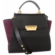 Z Spoke Zac Posen Eartha ZS1300 Shoulder Bag Black/Plum - Borse - $495.00  ~ 425.15€