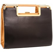 Z Spoke by Zac Posen Women's Audrey Accordion Satchel Black/Camel - Hand bag - $409.50 