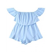 ZAFUL Women Off The Shoulder Beach Romper Swimsuit Bathing Suit Bodysuit - Kostiumy kąpielowe - $9.99  ~ 8.58€