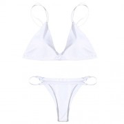 ZAFUL Women's 2 Pcs Bikini Triangle Top Brazilian Bottom Swimwear Swim Suit - Kostiumy kąpielowe - $20.99  ~ 18.03€