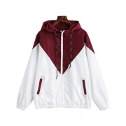 ZAFUL Women's Hooded Jacket Lightweight Active Outdoor Hoodie Running Sport Windbreaker Coat Jacket - Jacket - coats - $19.99 