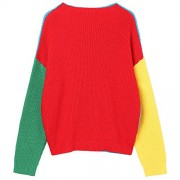ZAFUL Women's Pullovers Sweater Knitted Casual Slash Neck Contrast Sweater Women Tops - Puloveri - $22.49  ~ 19.32€