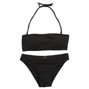 ZAFUL Women's Strappy Bandeau High Cut Two Piece Bikini Swimwear Bathing Suits - Kostiumy kąpielowe - $9.99  ~ 8.58€