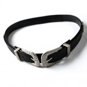 ZAFUL Women's Vintage Western Belts Soild Color Jean PU Belt Adjustable Waistband - Cinturones - $11.99  ~ 10.30€