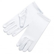 ZaZa Bridal Girl's Fancy Stretch Satin Dress Gloves Wrist Length 2BL - Gloves - $8.99 