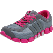 adidas CC Ride Running Shoe (Big Kid) Medium Lead/Metallic Silver/Intense Pink - Sneakers - $36.34 