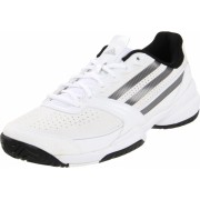 adidas Galaxy Elite Tennis Tennis Shoe (Little Kid/Big Kid) Running WhiteBlackMetallic Silver - Sneakers - $44.95 