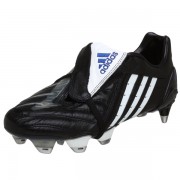 adidas Men's P Powerswerve XTRX Soft Ground Soccer Cleat Black/White/Blue - Sneakers - $94.99 