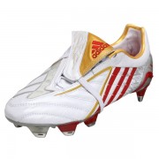 adidas Men's P Powerswerve XTRX Soft Ground Soccer Cleat White/Red/Goldfo - Sneakers - $94.99 