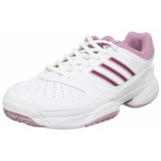 adidas Women's Ambition Stripes Vi W Tennis Shoe Running White/Solid Magenta/Shift Pink - Sneakers - $30.25 