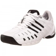adidas Women's Barricade II Tennis Shoe White/Black/Silver - Tênis - $89.95  ~ 77.26€