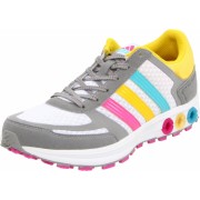 adidas Women's La Trainer W Running Shoe Running White/Wonder Glow/Shift Grey - Sneakers - $64.99 