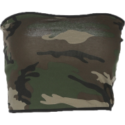  army green collar wrapped chest - Vests - $15.99 