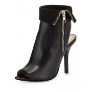 black, leather, booties - My look - $179.10  ~ £136.12