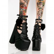 #black #heart #heels #platform - My look - 