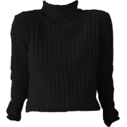 black plaid - Long sleeves shirts - 