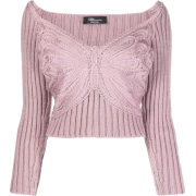 blumarine butterfly jumper - 套头衫 - 