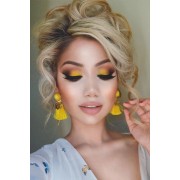 bold yellow eyeshadow makeup ideas - Minhas fotos - 