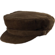 brown corduroy cap - Шляпы - 