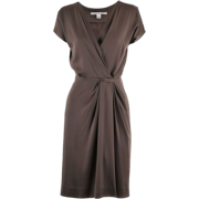 brown dress - Kleider - 