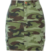 camouflage print skirt - スカート - 