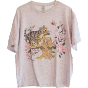 cat shirt - Shirts - kurz - 