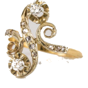 circa 1900s french s shaped gold ring - Aneis - 