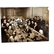 circa 1920s French wedding diner - People - 