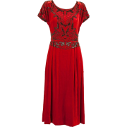 circa 1925 Paul Poiret Silk Velvet Dress - Haljine - 