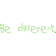 Be Different - イラスト用文字 - 
