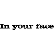 In Your Face - イラスト用文字 - 