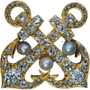 double anchor brooch 1890s - Ostalo - 