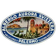 early 20th cen sicilian luggage label - Illustraciones - 