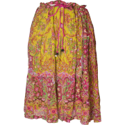 etro silk skirt 1970s - Faldas - 