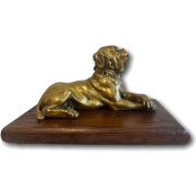 french 1920s mastiff sculpture - Items - 