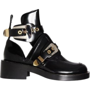 gold and black boots - Čizme - 