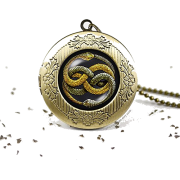 gold and silver snake - Ogrlice - 