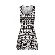 &harmony Women's Sleeveless Shift Dress - Black and White Patterns - Obleke - $6.99  ~ 6.00€