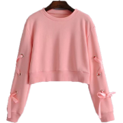 hollow long sleeve pullover sweater - Pullovers - $27.99 