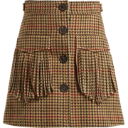 houndstooth skirt - スカート - 