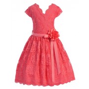 iGirlDress Little Girls Floral Design Lace Easter/Spring Dress sizes 2-14 - Dresses - $30.00 