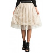 ililily Mid Tulle Skirt Tutu Ballet Multilayered Ruffle Frilly Bridal Mesh Dress - Flats - $9.99 