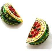 Watermelon Earrings - Aretes - 