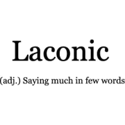 laconic word meaning text - Tekstovi - 