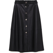 leather skirt - Юбки - 