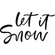 let it snow lettering wording - Uncategorized - 