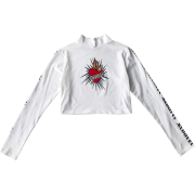 letter print long-sleeved T-shirt - Košulje - kratke - $25.99  ~ 165,10kn