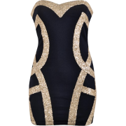 Black Gold Dress - Haljine - $49.99  ~ 42.94€
