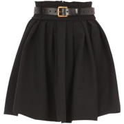 Black High Waisted Skirt  - Röcke - 